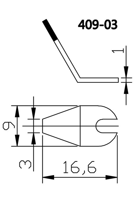 TOOLCRAFT Forrasztóhegy Lapított Hegy méret 3 mm Csúcs hossza 15 mm Tartalom, tartalmi egységek rend 3. kép