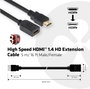 club3D HDMI Hosszabbítókábel HDMI-A dugó, HDMI-A alj 5.00 m Fekete CAC-1320 HDMI kábel 2. bélyegkép