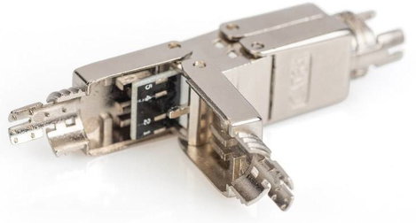 Digitus RJ45 csatlakozóaljzat Hálózat Átalakító CAT 6a, CAT 6A, CAT 6 [1x LSA - 1x LSA] Ezüst 2. kép