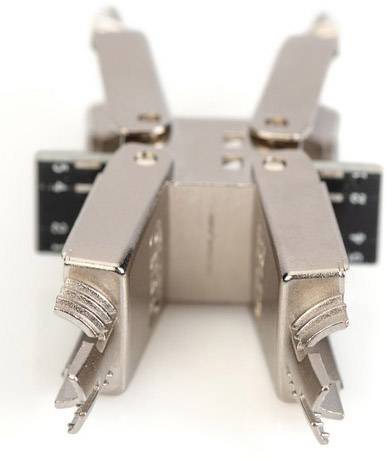 Digitus RJ45 csatlakozóaljzat Hálózat Átalakító CAT 6a, CAT 6A, CAT 6 [1x LSA - 1x LSA] Ezüst 9. kép