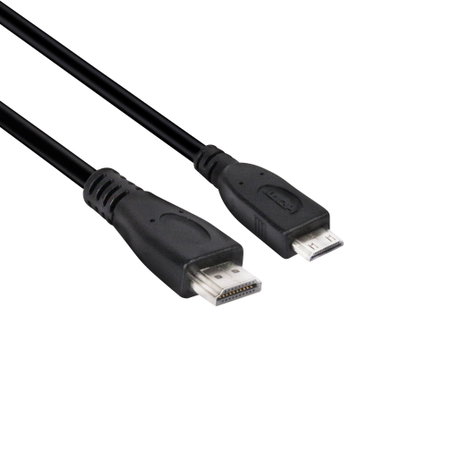 club3D HDMI Csatlakozókábel HDMI mini C dugó, HDMI-A dugó 1.00 m Fekete CAC-1350 HDMI kábel