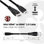club3D HDMI Csatlakozókábel HDMI mini C dugó, HDMI-A dugó 1.00 m Fekete CAC-1350 HDMI kábel 3. bélyegkép