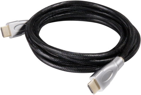 club3D HDMI Csatlakozókábel HDMI-A dugó, HDMI-A dugó 1.00 m Fekete, Ezüst CAC-1311 Fólia árnyékolás,