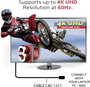 club3D HDMI Csatlakozókábel HDMI-A dugó, HDMI-A dugó 1.00 m Fekete, Ezüst CAC-1311 Fólia árnyékolás, 2. bélyegkép