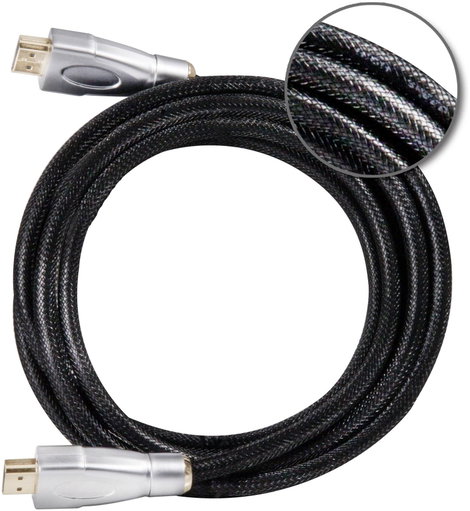 club3D HDMI Csatlakozókábel HDMI-A dugó, HDMI-A dugó 1.00 m Fekete, Ezüst CAC-1311 Fólia árnyékolás, 5. kép