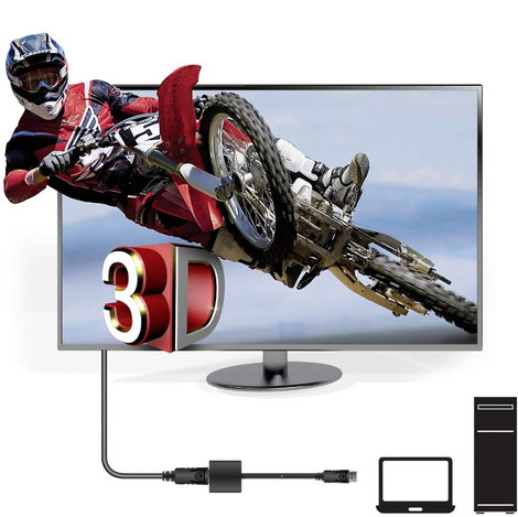 club3D CAC-2070 Kijelző csatlakozó Átalakító [1x DisplayPort dugó - 1x HDMI alj] Fekete 4. kép