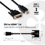 club3D DVI / HDMI Átalakító kábel DVI-D 24+1 pólusú Csatlakozódugó, HDMI-A dugó 2.00 m Fekete CAC-12 bélyegkép