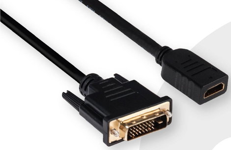 club3D DVI / HDMI Átalakító kábel DVI-D 24+1 pólusú Csatlakozódugó, HDMI-A alj 2.00 m Fekete CAC-121