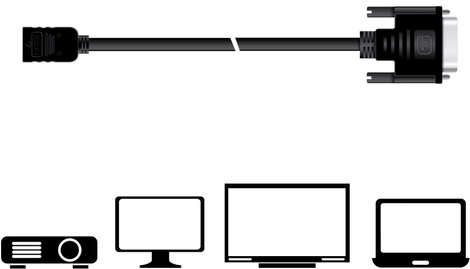 club3D DVI / HDMI Átalakító kábel DVI-D 24+1 pólusú Csatlakozódugó, HDMI-A alj 2.00 m Fekete CAC-121 2. kép