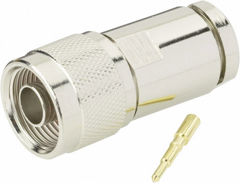 BKL Electronic 0404060 0404060 N csatlakozó Dugó, egyenes 50 Ω 1 db