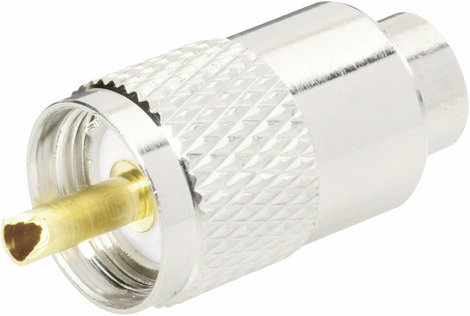 BKL Electronic 0406043 0406043 UHF csatlakozó Dugó, egyenes 50 Ω 1 db