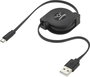 Renkforce USB kábel USB 2.0 USB-A dugó, USB mikro B dugó 0.80 m Fekete RF-4352332 bélyegkép