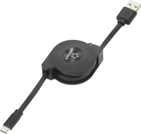 Renkforce USB kábel USB 2.0 USB-A dugó, USB mikro B dugó 0.80 m Fekete RF-4352332 3. kép