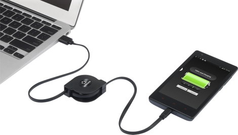 Renkforce USB kábel USB 2.0 USB-A dugó, USB mikro B dugó 0.80 m Fekete RF-4352332 5. kép
