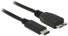 Delock USB kábel USB 3.2 Gen1 (USB 3.0 / USB 3.1 Gen1) USB-C® dugó, USB mikro B 3.0 dugó 0.50 m Feke