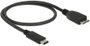 Delock USB kábel USB 3.2 Gen1 (USB 3.0 / USB 3.1 Gen1) USB-C® dugó, USB mikro B 3.0 dugó 1.00 m Feke 2. bélyegkép