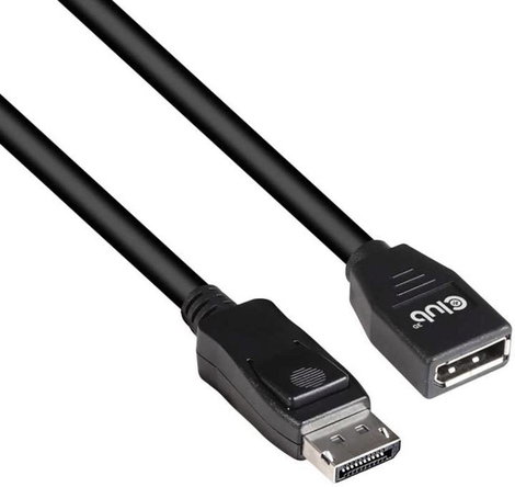 club3D Kijelző csatlakozó Hosszabbítókábel DisplayPort dugó, DisplayPort alj 2.00 m Fekete CAC-1022 5. kép