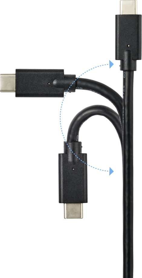 Renkforce USB kábel USB 3.2 Gen2x2 USB-C® dugó 2.00 m Fekete Árnyékolt RF-4531576 2. kép