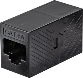 Renkforce RJ45 Hálózat Átalakító CAT 6A [1x RJ45 alj - 1x RJ45 alj] Fekete