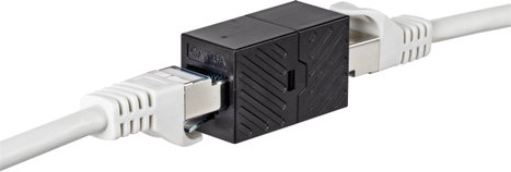 Renkforce RJ45 Hálózat Átalakító CAT 6A [1x RJ45 alj - 1x RJ45 alj] Fekete 3. kép