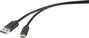 Renkforce USB kábel USB 3.2 Gen1 (USB 3.0 / USB 3.1 Gen1) USB-A dugó, USB-C® dugó 1.80 m Fekete RF-4 bélyegkép
