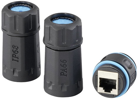 Renkforce RJ45 Hálózat Átalakító CAT 6 [1x RJ45 alj - 1x RJ45 alj] Fekete 2. kép