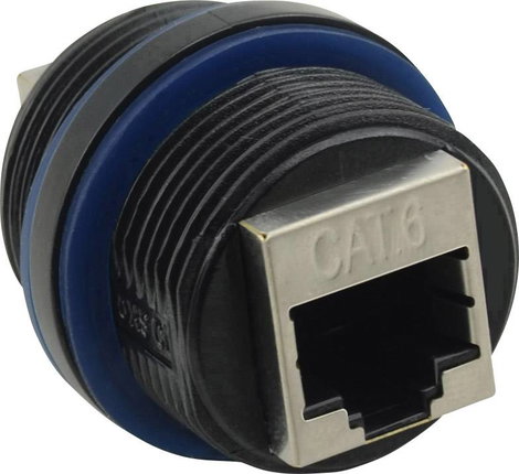Renkforce RJ45 Hálózat Átalakító CAT 6 [1x RJ45 alj - 1x RJ45 alj] Fekete 8. kép