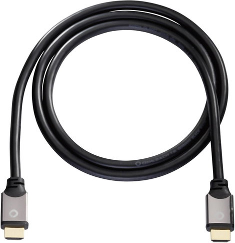Oehlbach HDMI Csatlakozókábel HDMI-A dugó, HDMI-A dugó 10.00 m Fekete 92458 Audio Return Channel, ar