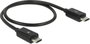 Delock USB kábel USB 2.0 USB mikro B dugó, USB mikro B dugó 0.30 m Fekete OTG funkcióval 83570 bélyegkép