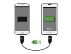 Delock USB kábel USB 2.0 USB mikro B dugó, USB mikro B dugó 0.30 m Fekete OTG funkcióval 83570 2. kép