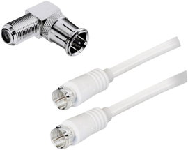 BKL Electronic Antennák, SAT Csatlakozókábel [1x F dugó - 1x F dugó] 2.50 m 85 dB Kettős árnyékolás 