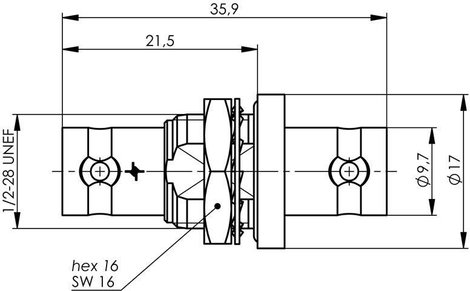 Telegärtner J01005A0007 J01005A0007 BNC átvezető BNC aljzat - BNC aljzat 1 db 2. kép