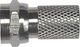 Axing CFS 0-02 F dugó Gumi tömítéssel Csatlakozók: F csatlakozódugó Ø (kábel tartóval): 7 mm 1 db