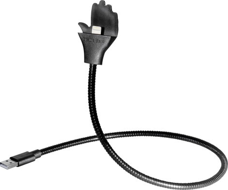 Maxtrack USB kábel USB 2.0 USB-A dugó, Apple Lightning dugó 0.50 m Fekete MH 1 L
