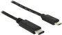 Delock USB kábel USB 2.0 USB-C® dugó, USB mikro B dugó 1.00 m Fekete 83602 bélyegkép