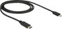 Delock USB kábel USB 2.0 USB-C® dugó, USB mikro B dugó 1.00 m Fekete 83602 2. bélyegkép