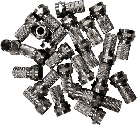 BKL Electronic 0403458 F dugó Csatlakozók: F csatlakozódugó Ø (kábel tartóval): 7.50 mm 25 db
