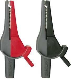 Beha Amprobe 370012 Biztonsági krokodilcsipesz készlet 4 mm-es alj CAT III 1000 V, CAT IV 600 V Piro
