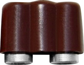 BELI-BECO 61/17br Miniatűr laboratóriumi hüvely Csatlakozóaljzat, egyenes Tű átmérő: 2.6 mm Barna 1 