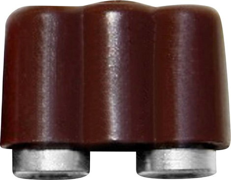 BELI-BECO 61/17br Miniatűr laboratóriumi hüvely Csatlakozóaljzat, egyenes Tű átmérő: 2.6 mm Barna 1