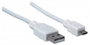 Manhattan USB kábel USB 2.0 USB-A dugó, USB mikro B dugó 1.00 m Fehér UL minősített 323987 6. bélyegkép