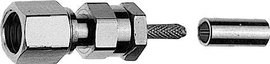 Telegärtner J01171A0011 J01171A0011 SMC csatlakozó Alj, egyenes 50 Ω 1 db
