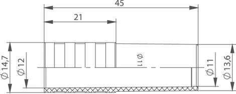 Telegärtner B00081A0062 B00081A0062 Kábelgallér Fekete 1 db 2. kép