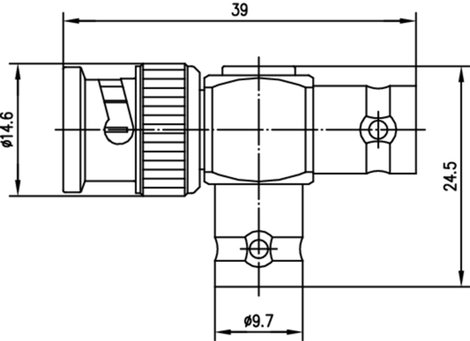 Telegärtner J01004A0616 BNC adapter BNC dugó - BNC aljzat, BNC aljzat 1 db 2. kép