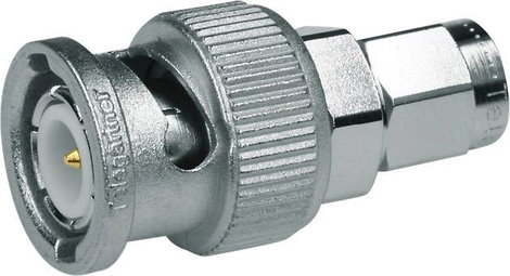 Telegärtner J01008A0018 J01008A0018 Koax csatlakozó BNC dugó - SMA dugó 1 db