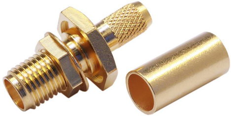 Telegärtner J01151A1091 J01151A1091 SMA csatlakozó Alj, beépíthető 50 Ω 1 db