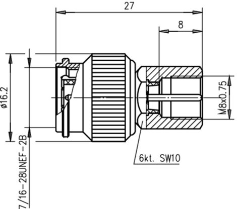 Telegärtner J01019A0004 J01019A0004 Koax csatlakozó TNC dugó - FME dugó 1 db 2. kép