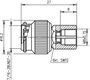 Telegärtner J01019A0004 J01019A0004 Koax csatlakozó TNC dugó - FME dugó 1 db 2. bélyegkép