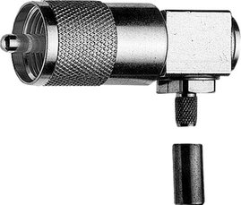 Telegärtner J01040B0691 J01040B0691 UHF csatlakozó Dugó, hajlított 50 Ω 1 db