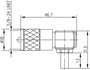 Telegärtner J01040B0691 J01040B0691 UHF csatlakozó Dugó, hajlított 50 Ω 1 db 2. bélyegkép